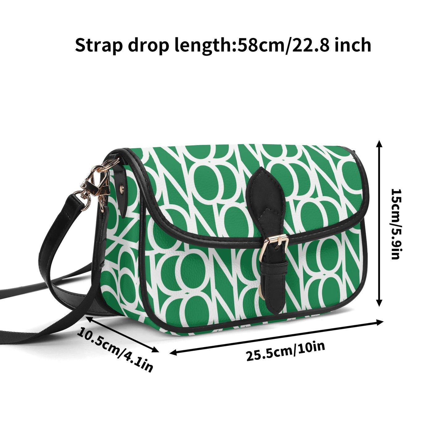Icon in Green Crossbody Bag Square bag