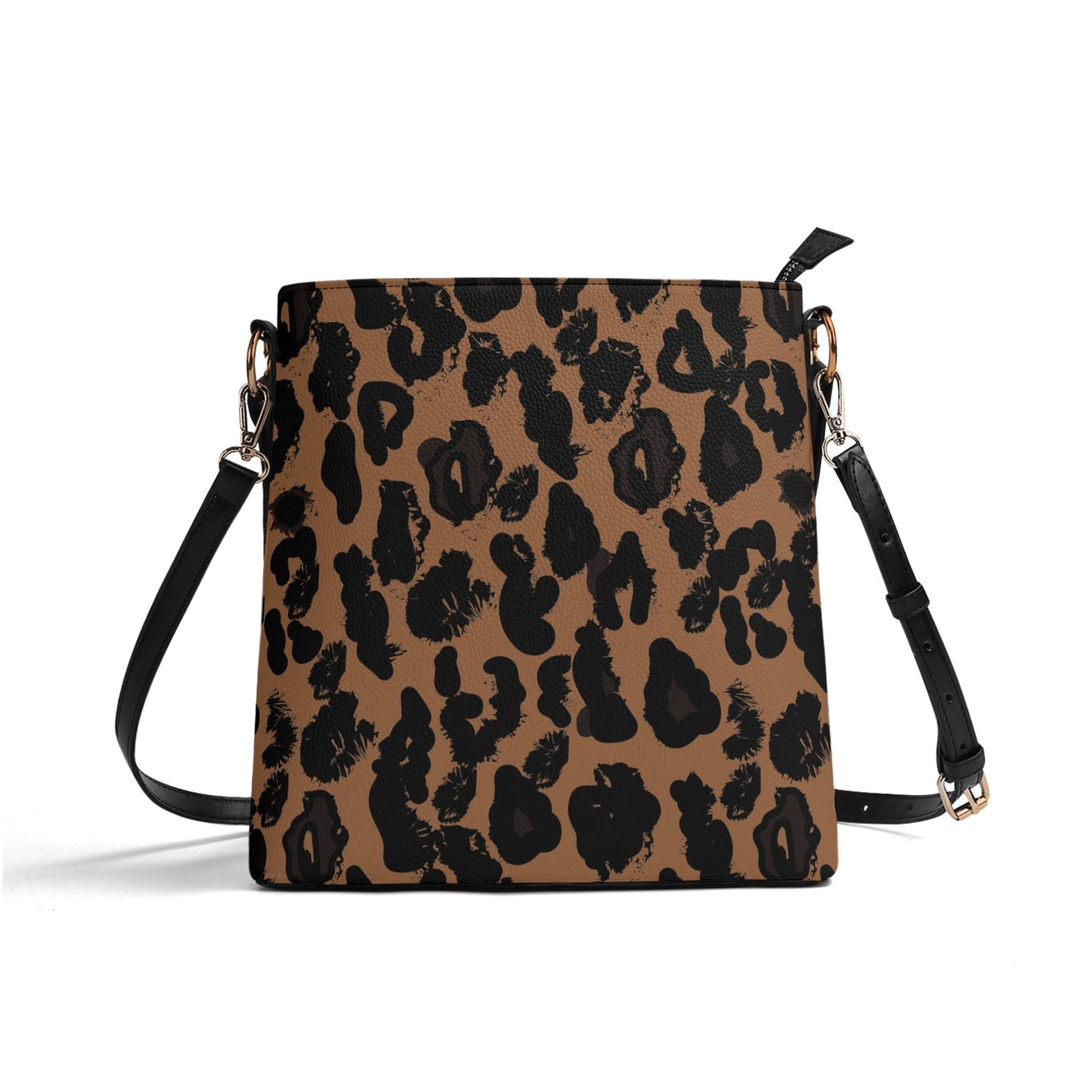 Cheetah Womens PU Bucket Bag Shoulder Bag