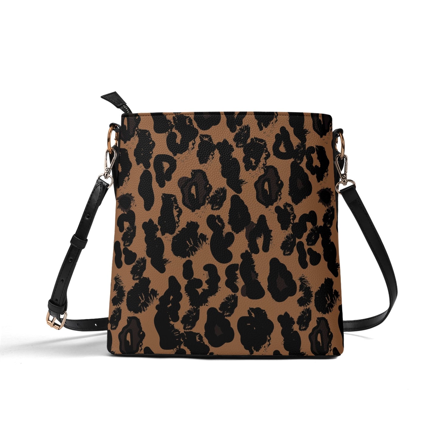 Cheetah Womens PU Bucket Bag Shoulder Bag