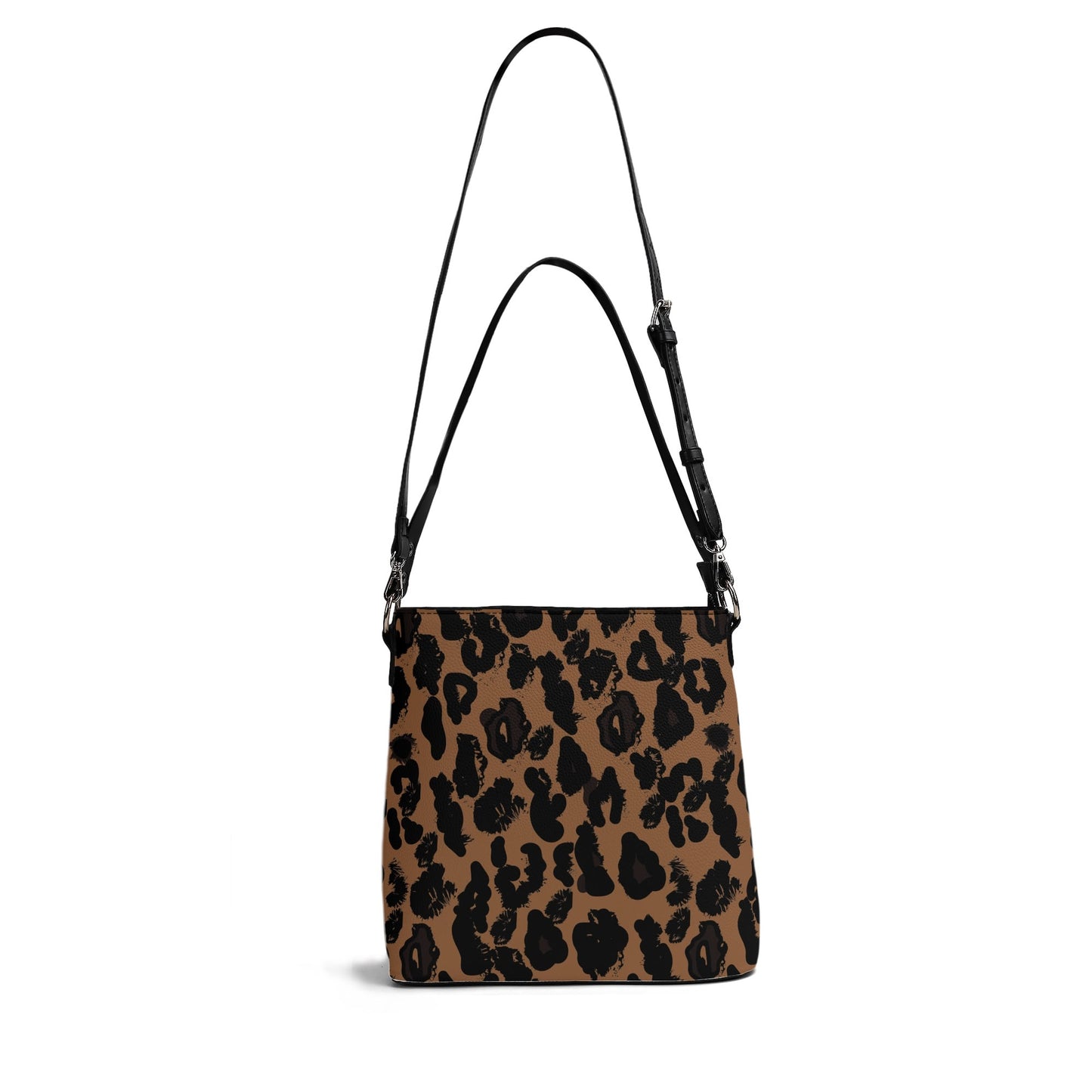 Cheetah Womens PU Bucket Bag Shoulder Bag