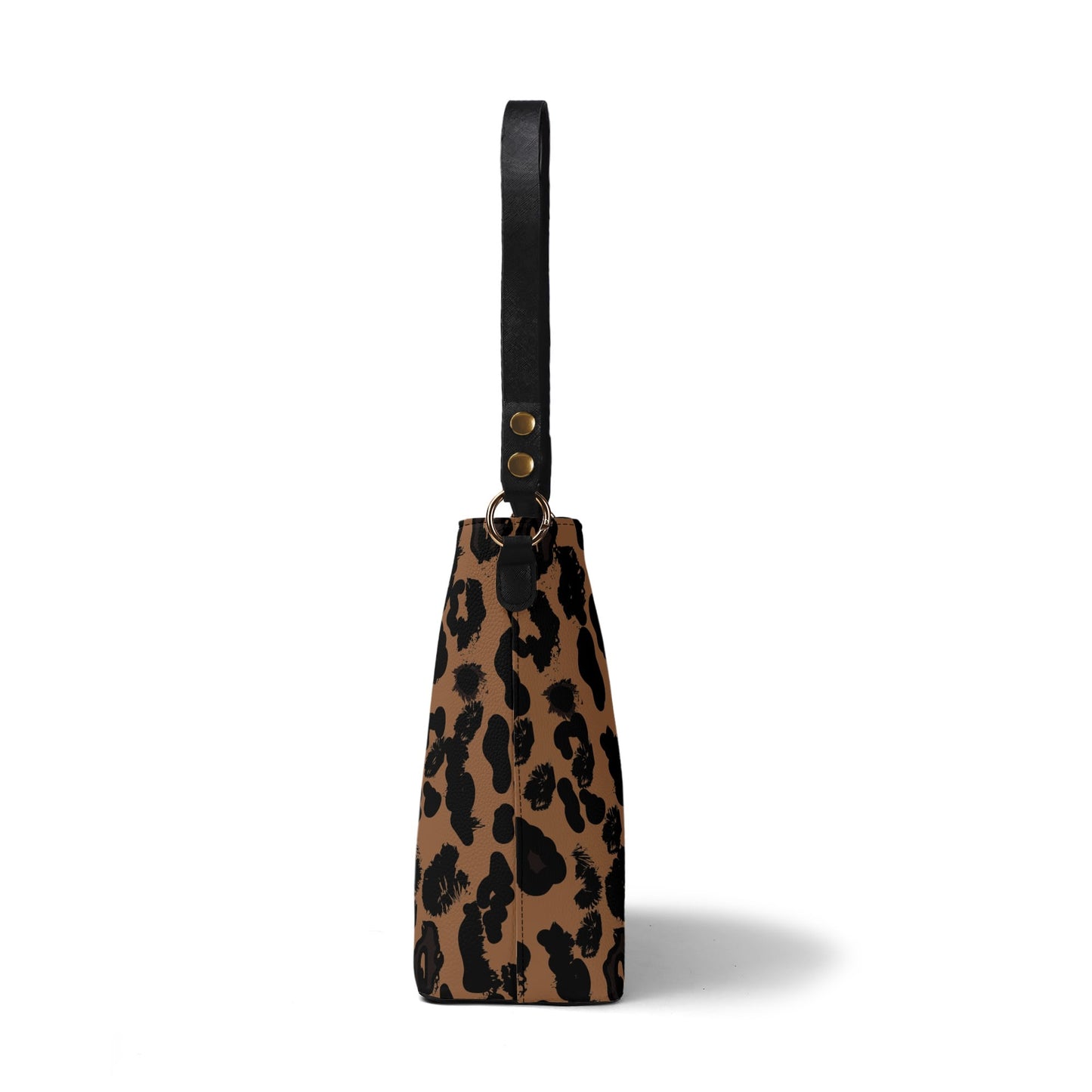 Cheetah Womens PU Bucket Bag Shoulder Bag