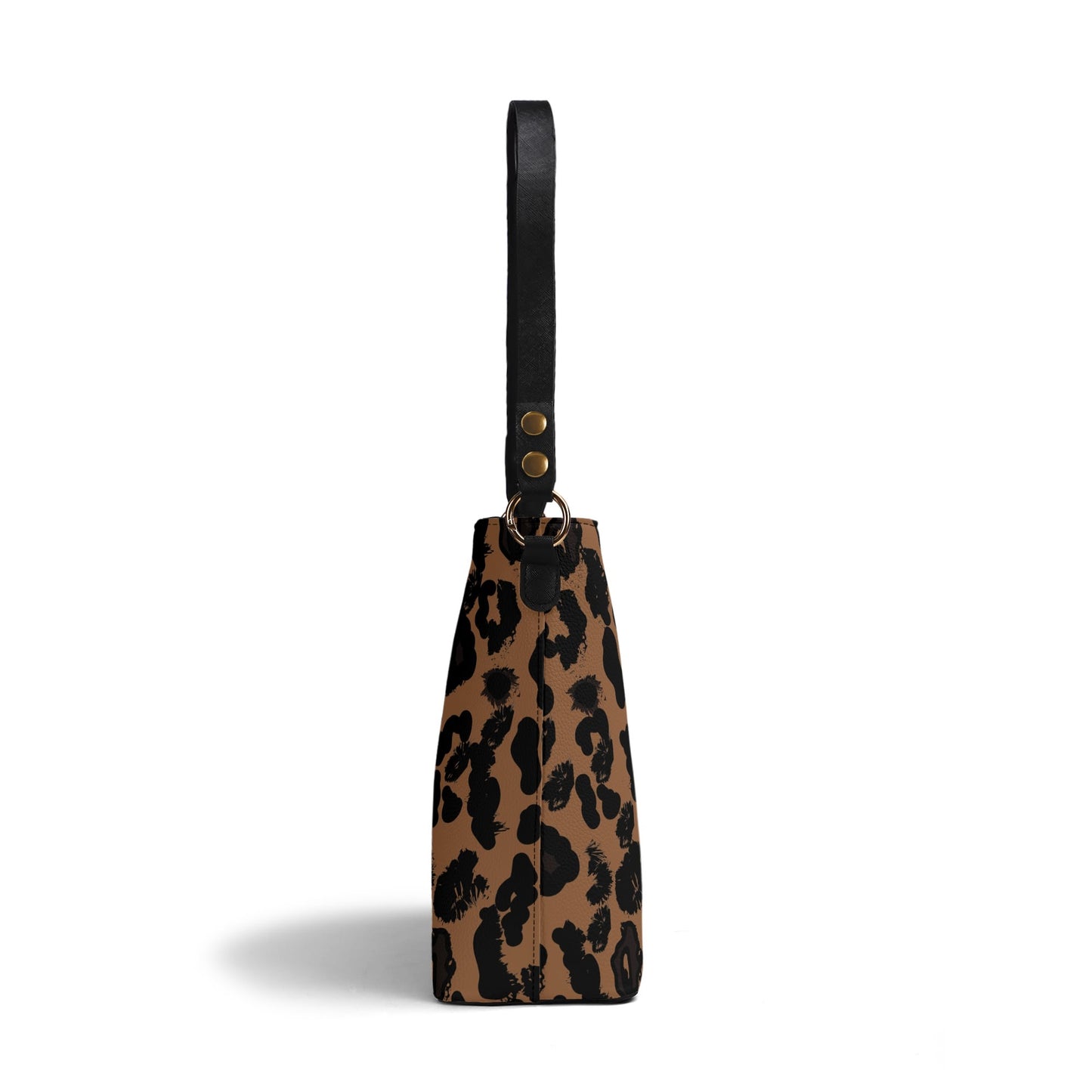 Cheetah Womens PU Bucket Bag Shoulder Bag
