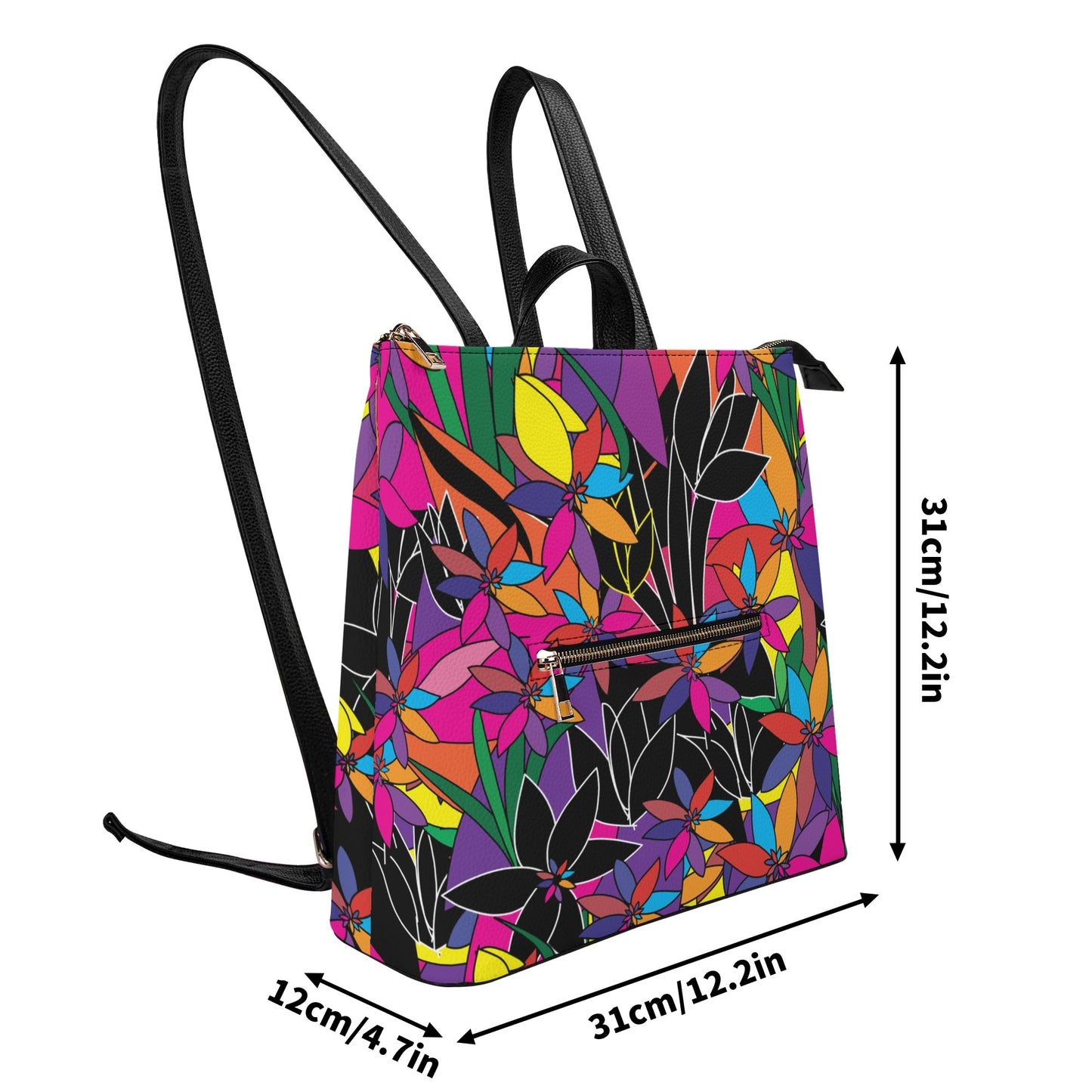 La Fleur Backpack with Top Handle
