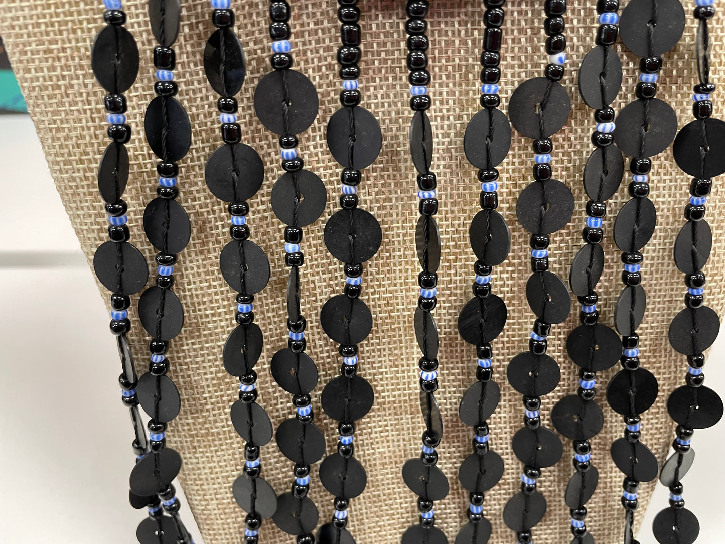 Made in Ghana Statement Beaded Fringe Necklace