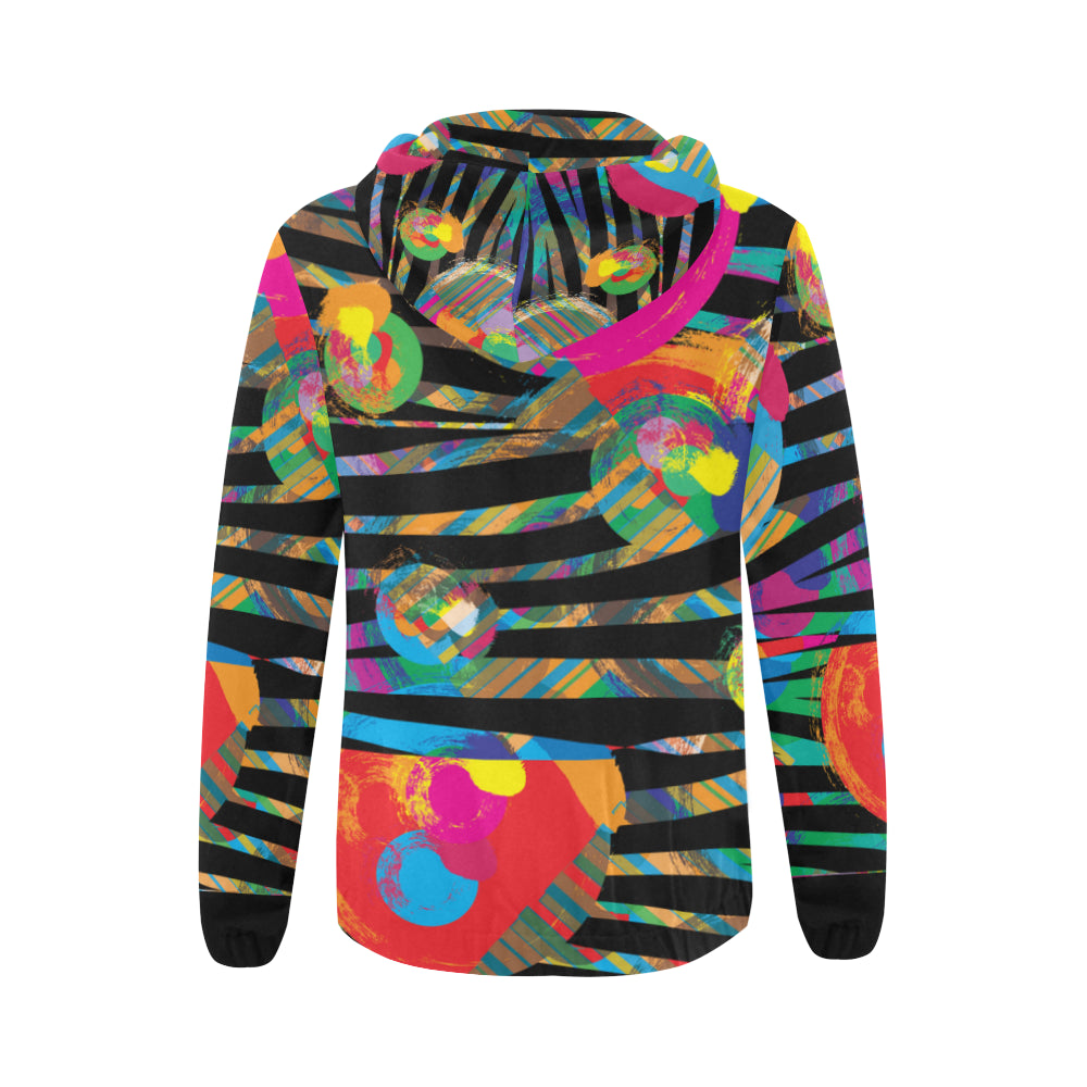 AMMA JO Sport Wild Flower Zip Up Hoodie