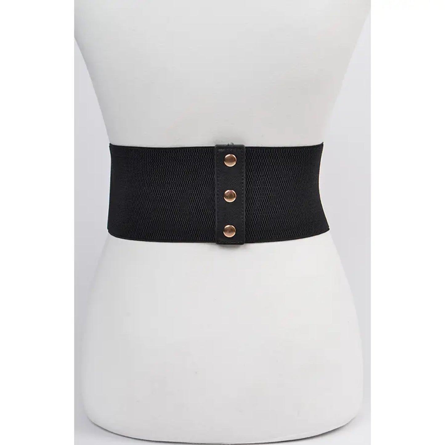 Plus Size Double Buckle Stretch Belt