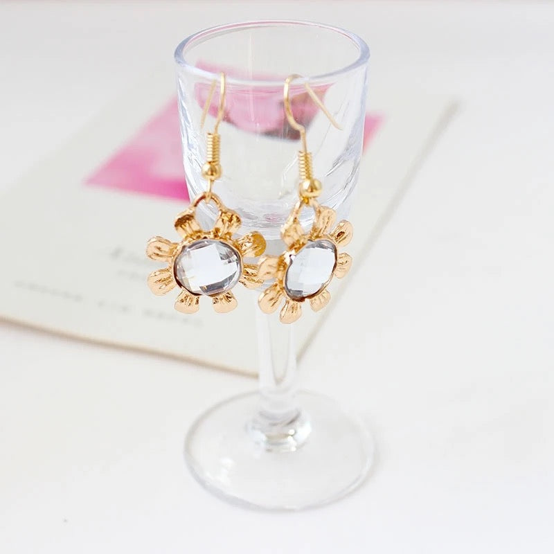 Bohemian Floral Necklace and Earring Set