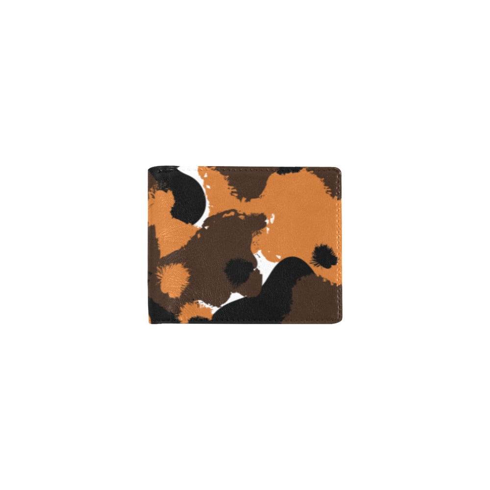 Men's Bifold Wallet - Cocoa Carmel Cow Print