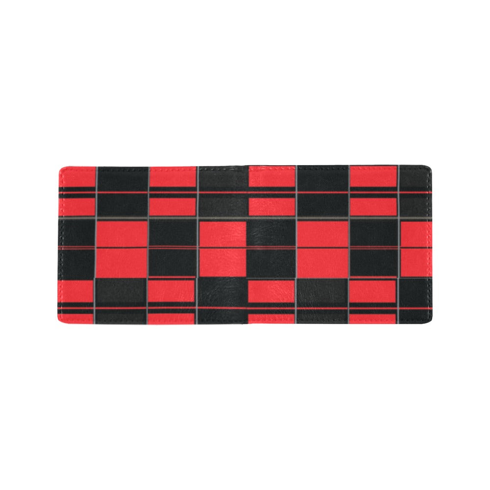 Men's Bifold Wallet - AMMA JO Red Tartan