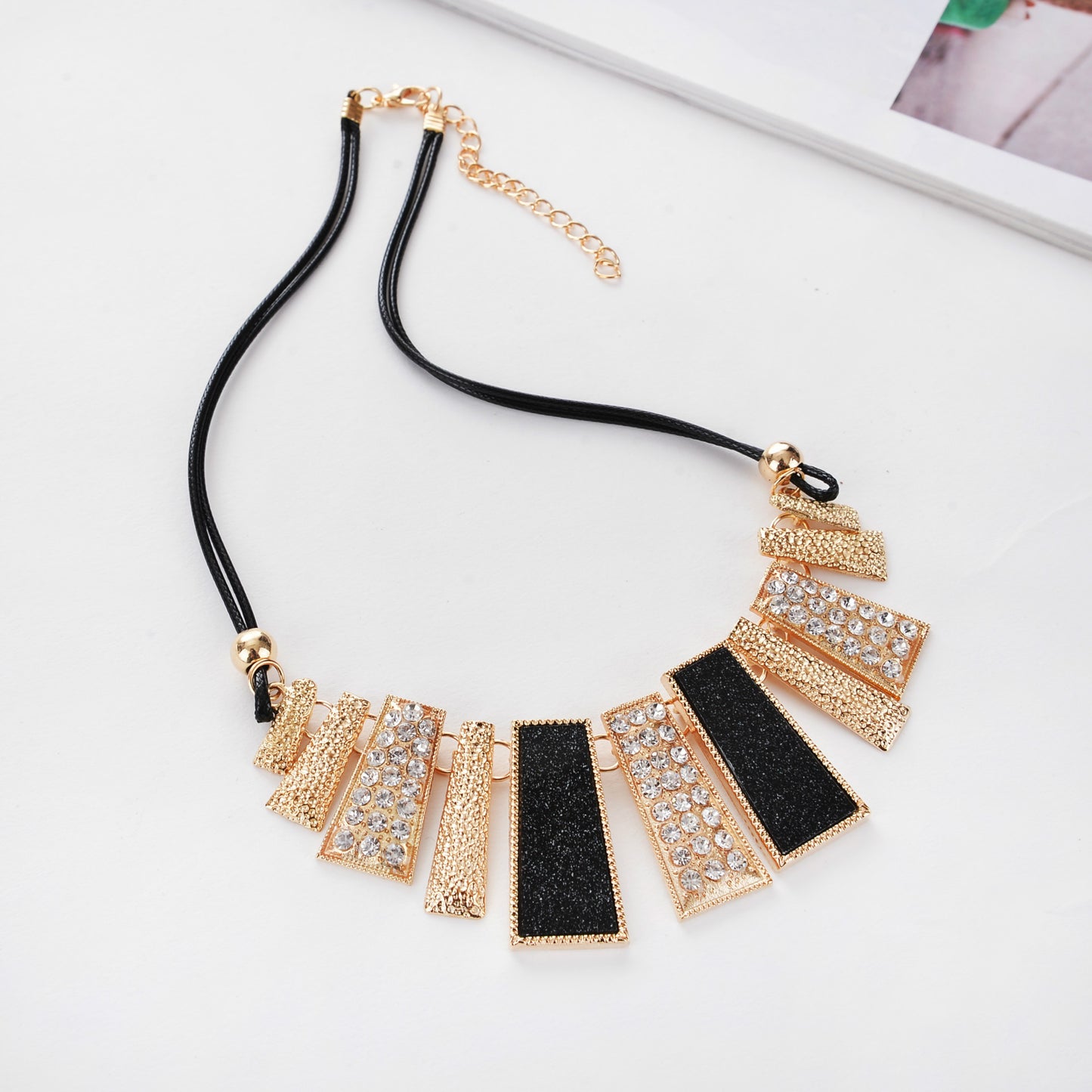 AJS Black and Rhinestone Set