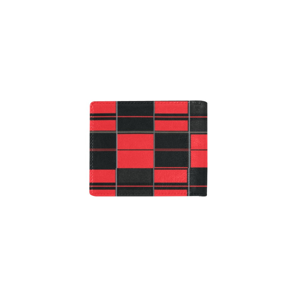 Men's Bifold Wallet - AMMA JO Red Tartan