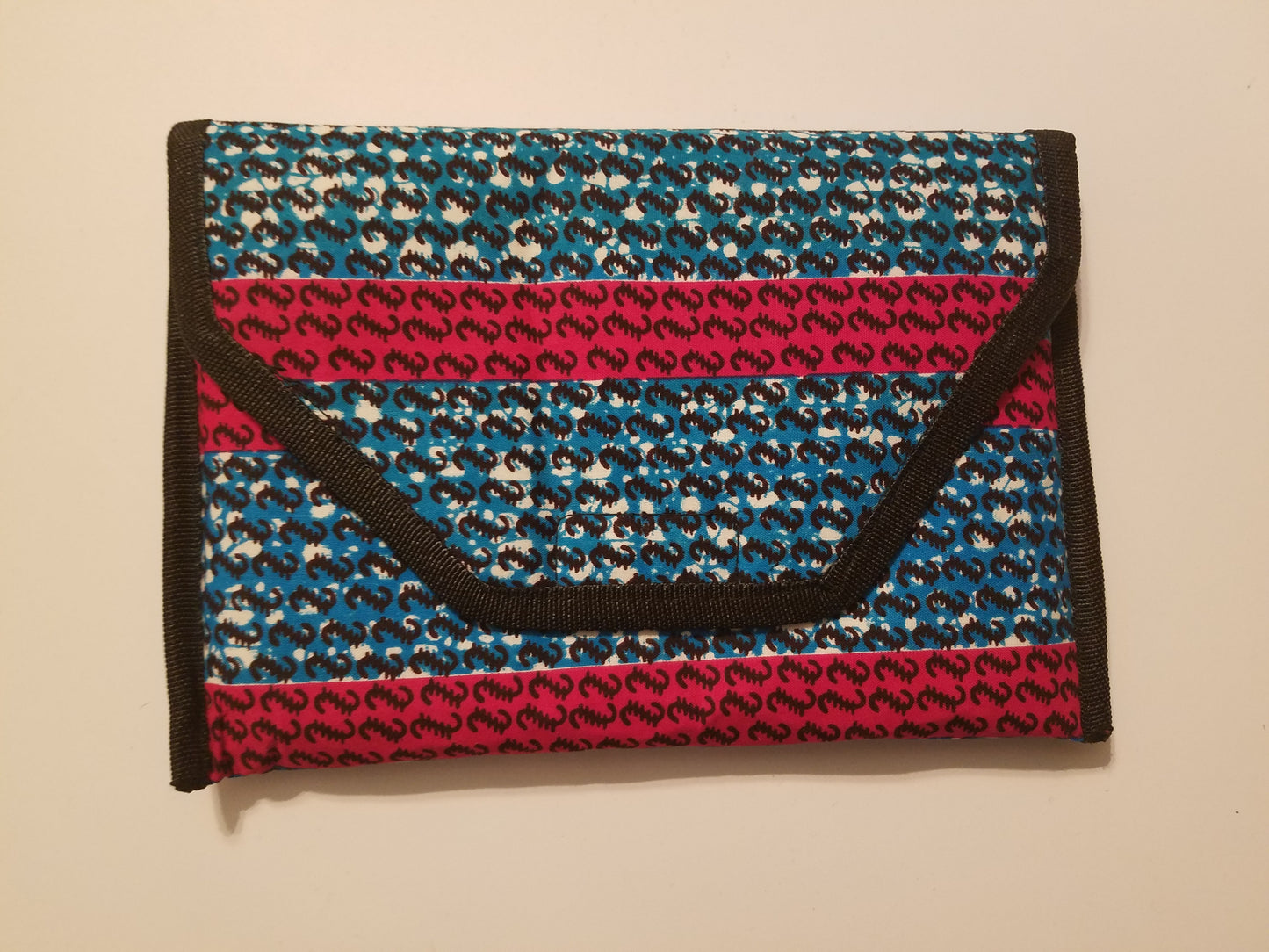 Bella Africa Clutch - Blue and Pink Made in Ghana