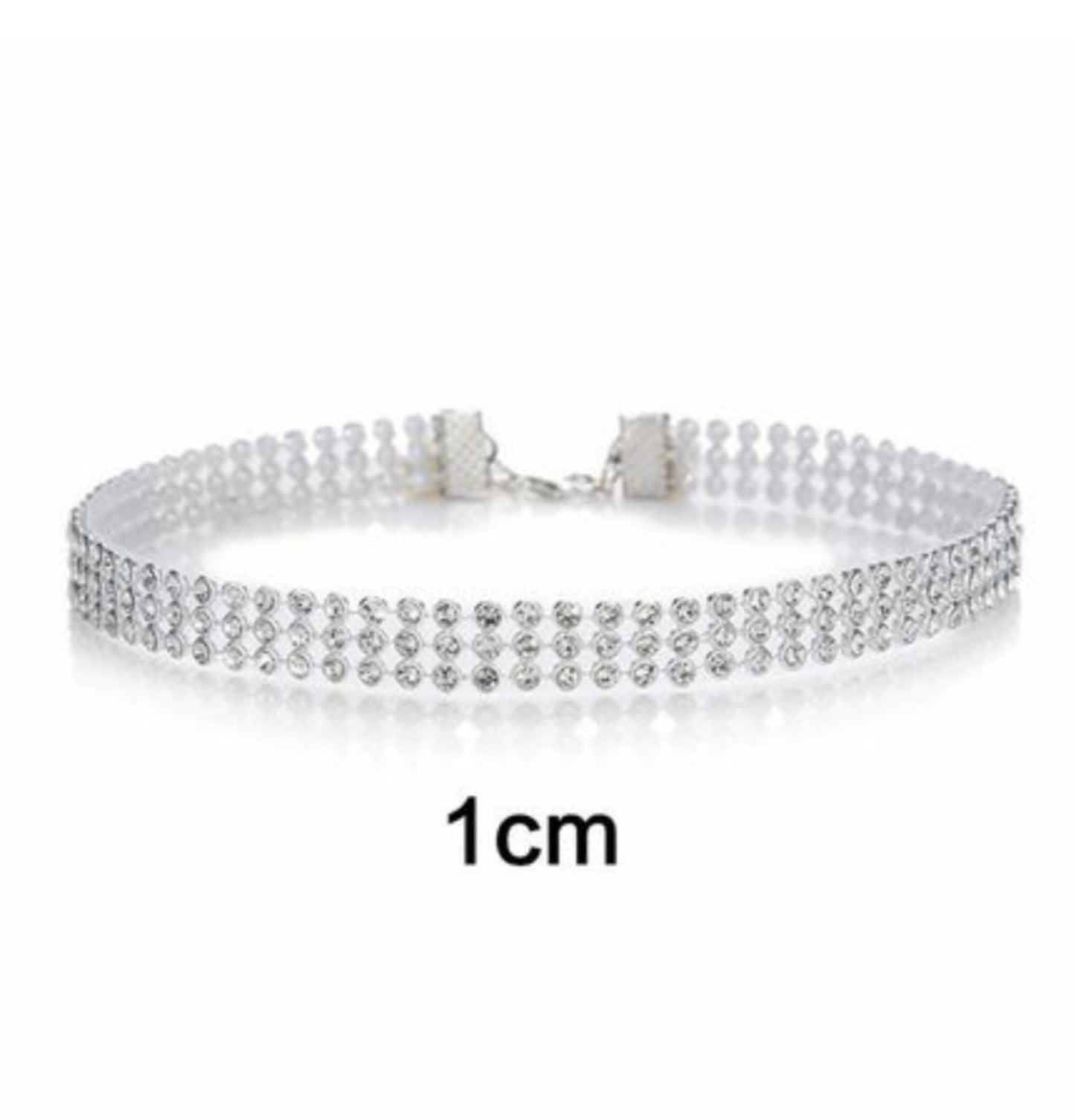 Faux Crystal Bling Rhinestone Choker