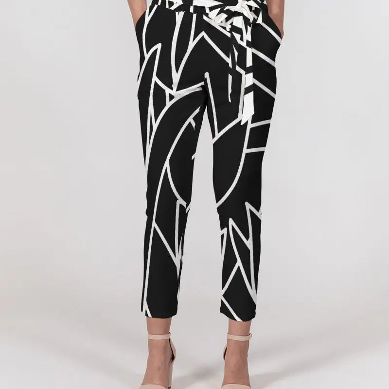 Custom Order - Belted Pocketed Pant - La Fleur Noire