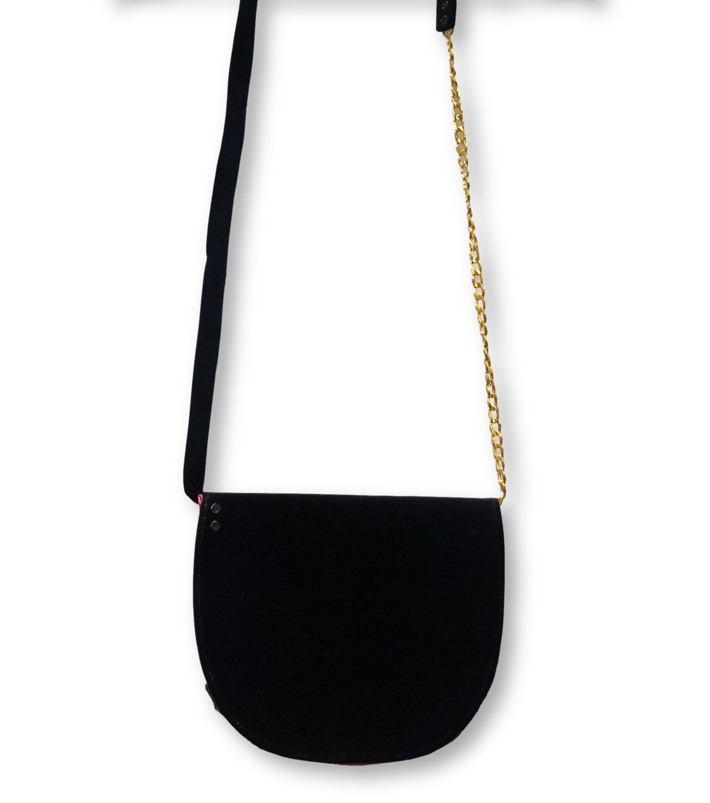 Yellow Printed Crescent Bella Africa Bag