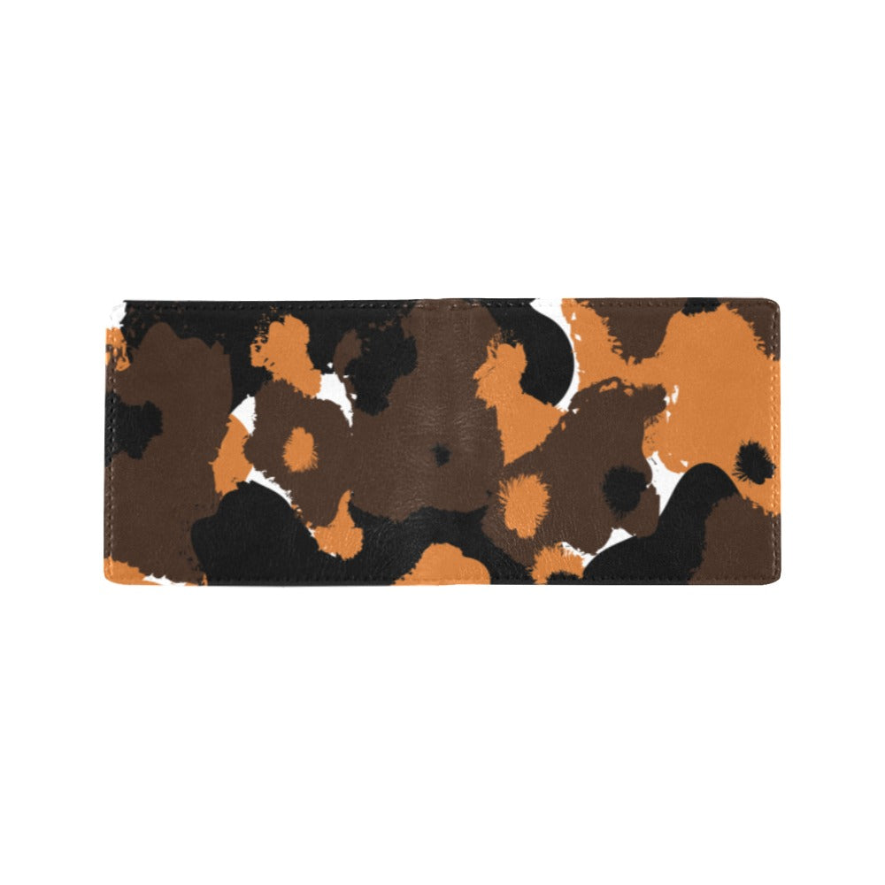 Men's Bifold Wallet - Cocoa Carmel Cow Print