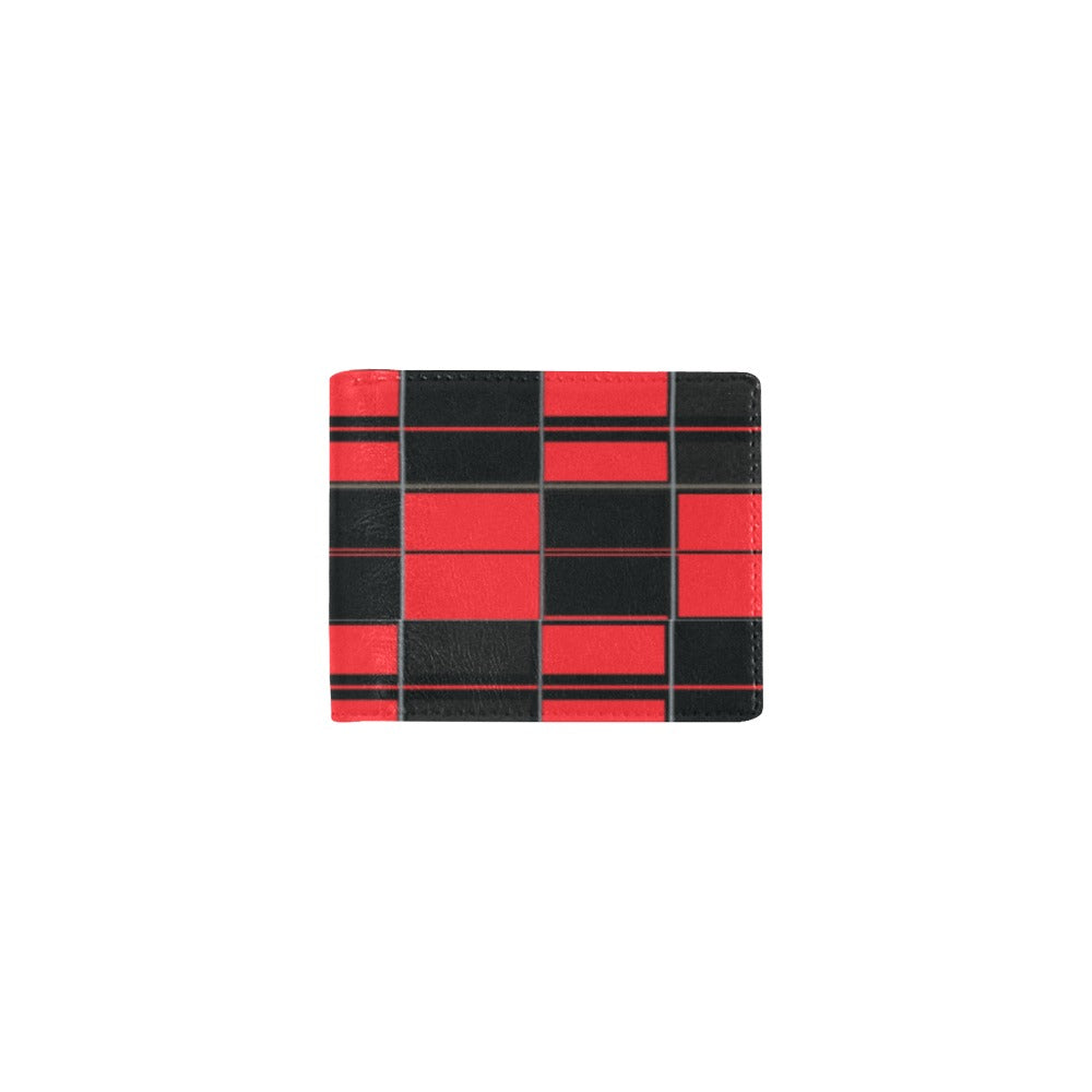 Men's Bifold Wallet - AMMA JO Red Tartan