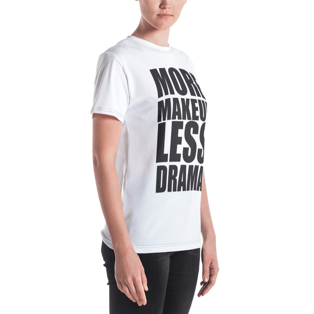 More Makeup. Less Drama @ammajobeauty T-shirt + Free Lip Gloss