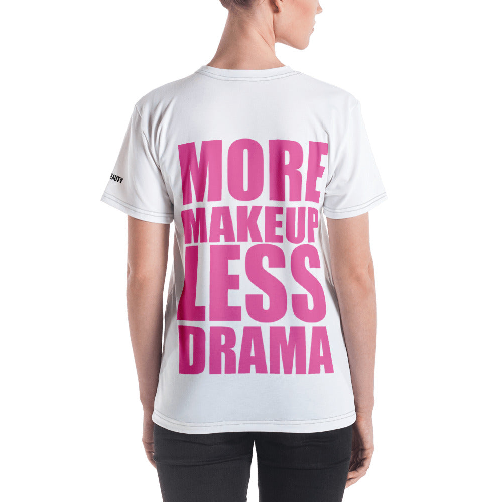 More Makeup. Less Drama @ammajobeauty T-shirt + Free Lip Gloss
