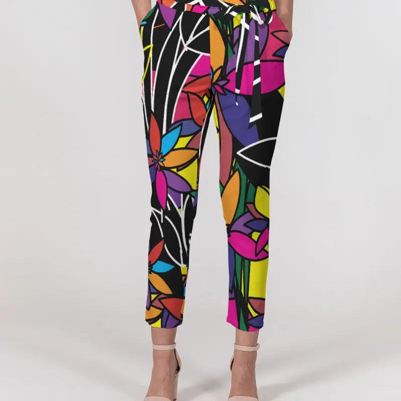 In Stock - Belted Pocketed Pant - La Fleur (Size 2x)
