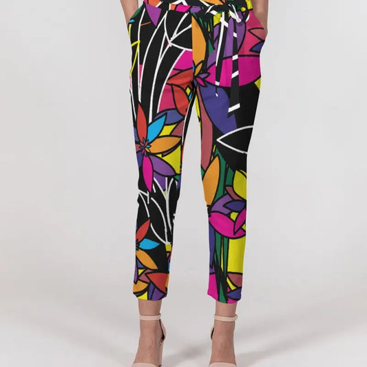 In Stock - Belted Pocketed Pant - La Fleur (Size 2x)