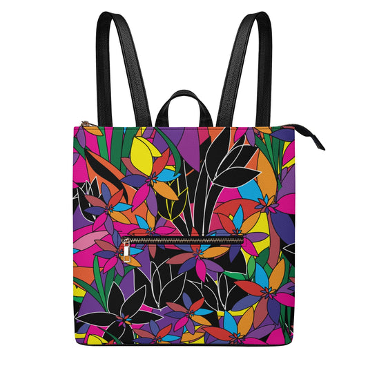 La Fleur Backpack with Top Handle