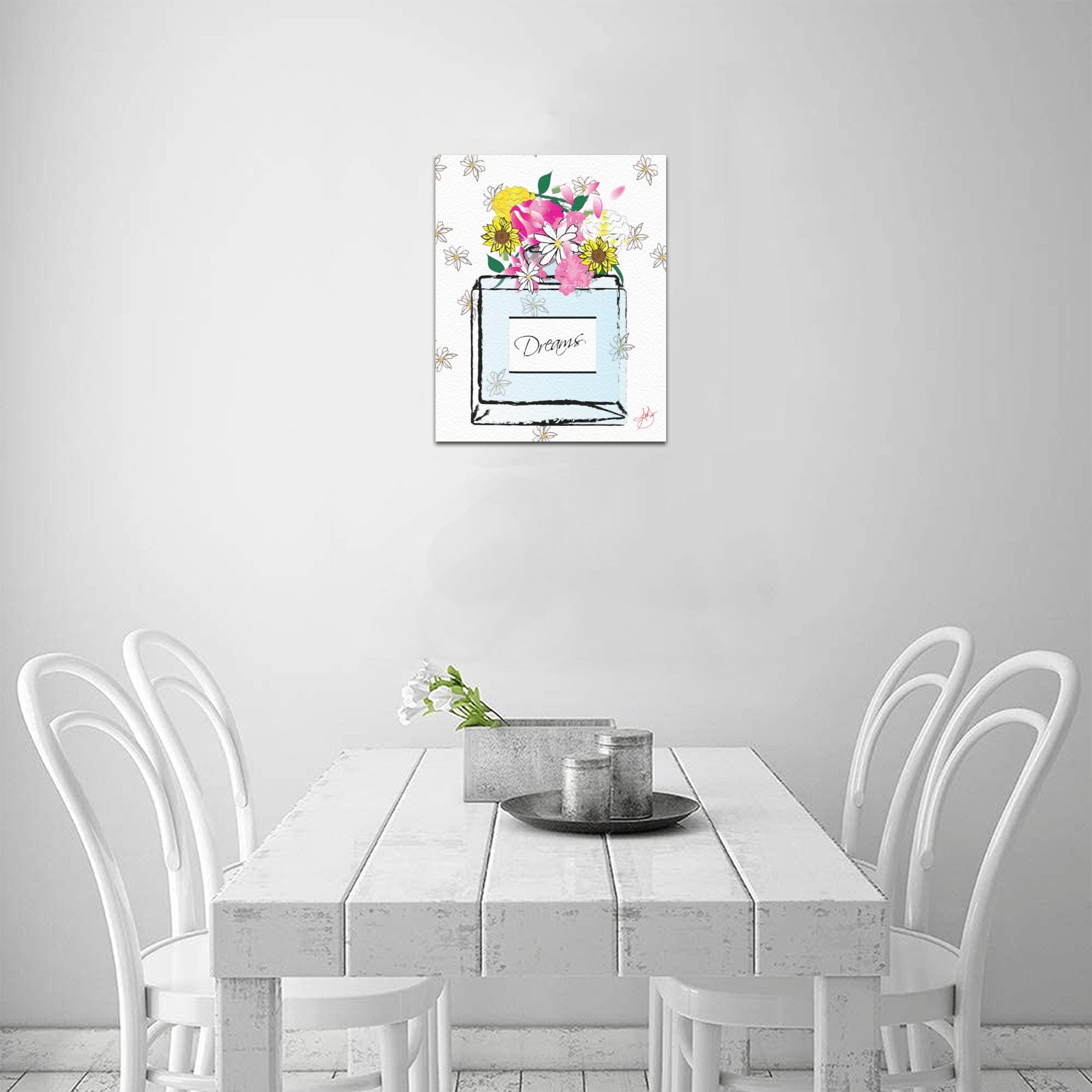 (Custom Order) AMMA JO Fashion & Dreams Bottle Frame Canvas Print 8"x10"