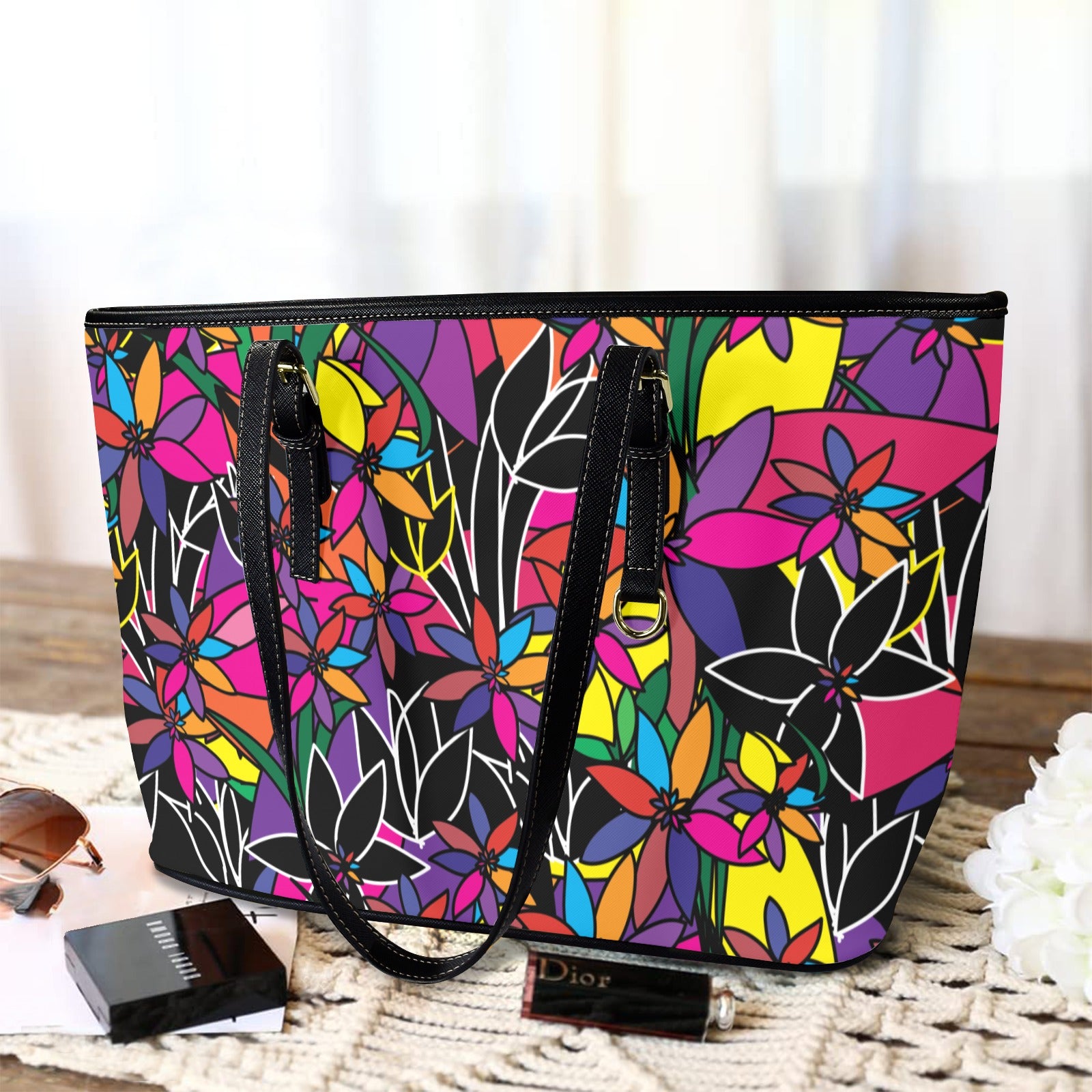 Custom Order) AMMA JO Artwork Series La Fleur Tote