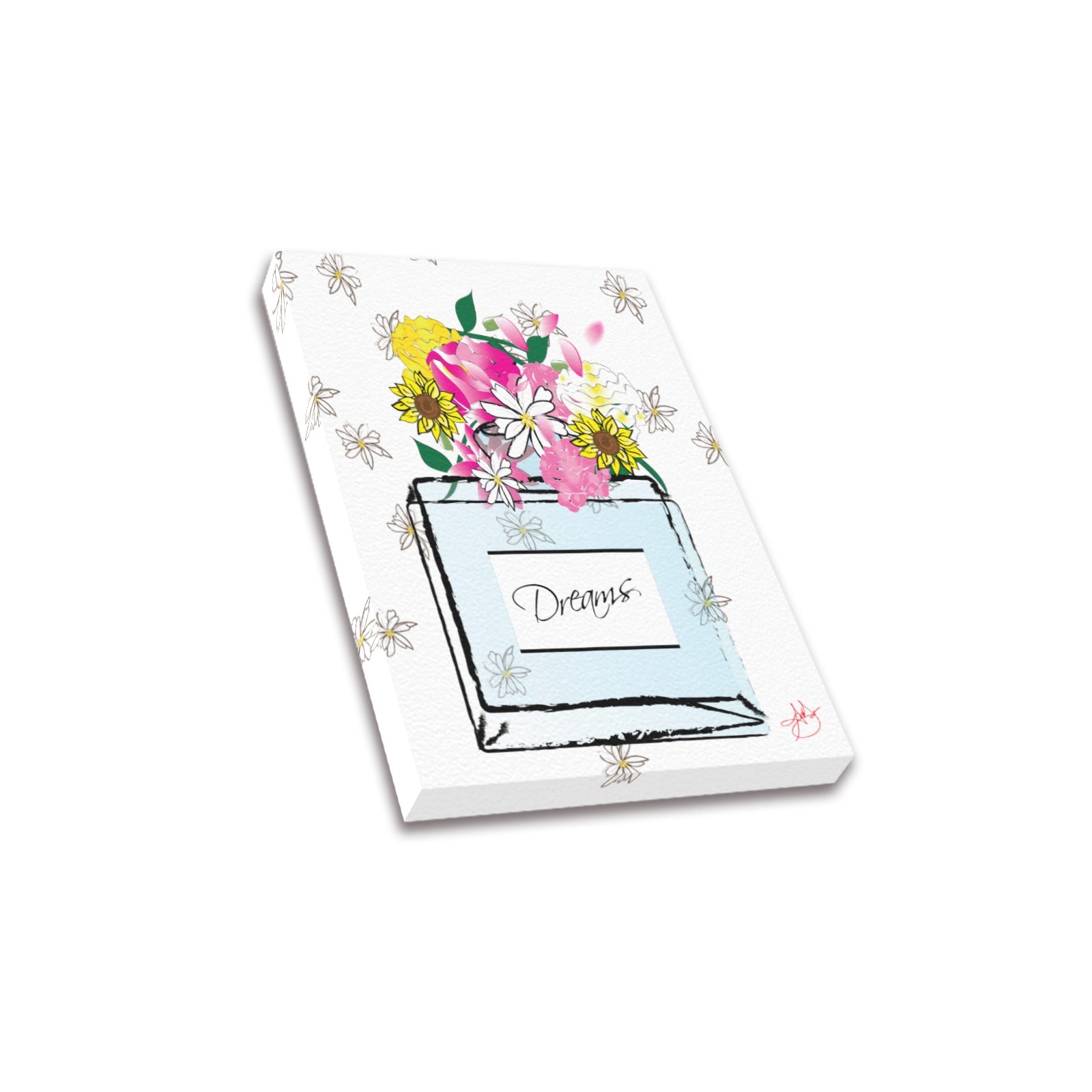 (Custom Order) AMMA JO Fashion & Dreams Bottle Frame Canvas Print 8"x10"