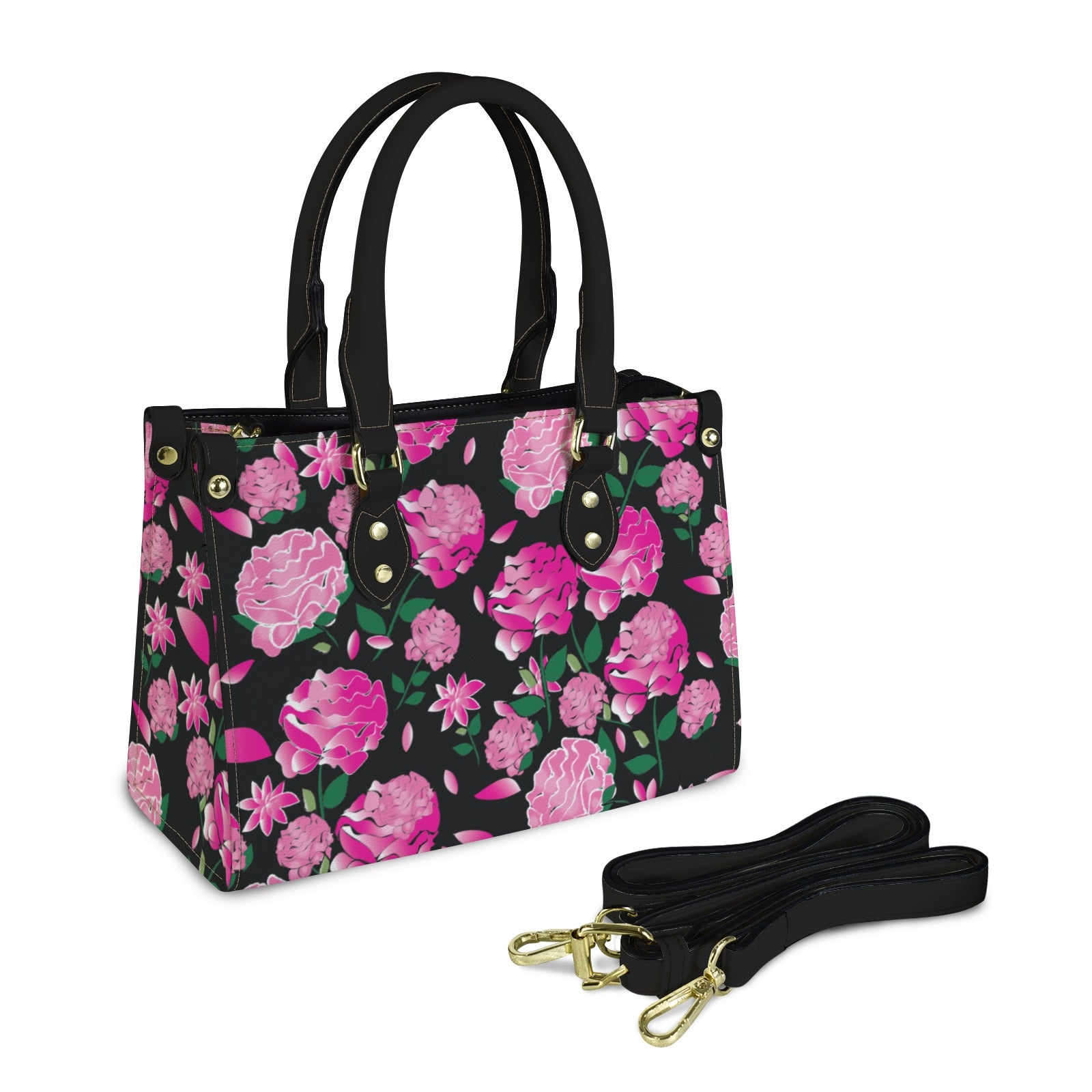Artwork Shoulder Bag - Peony