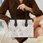 (Custom Order) Artwork Shoulder Bag - Floral Stencil