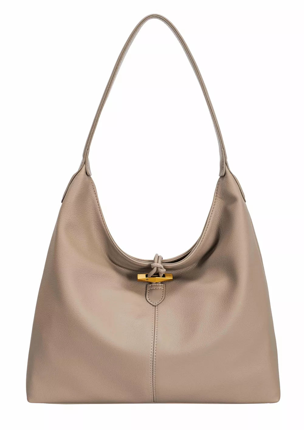 Taupe Madison Satchel Shoulder Bag