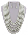 Layered Pearl Jewelry Set