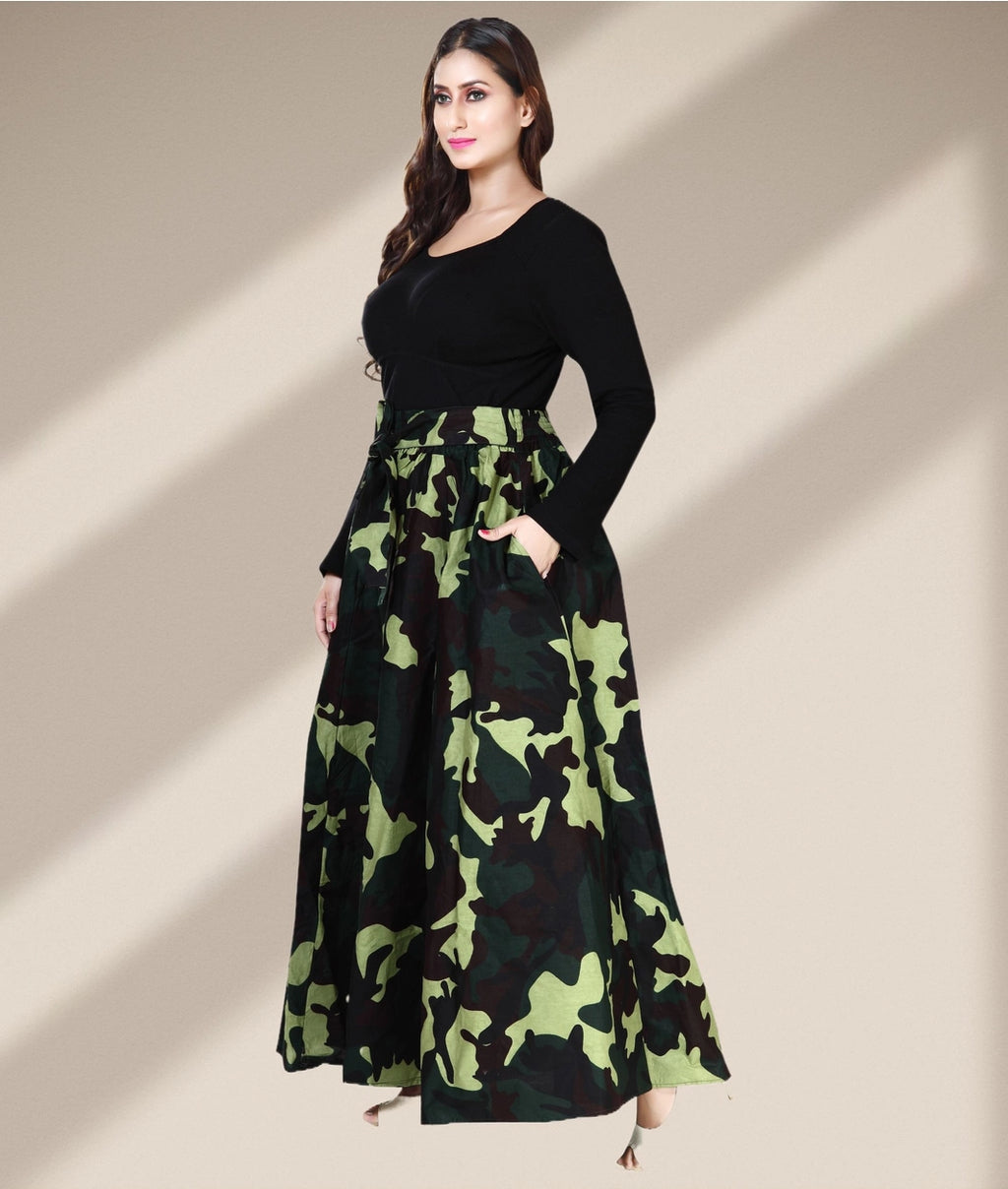 100 % Cotton Camo Maxi Skirt (Fits Size 6 - 16) (Copy)
