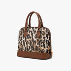Fall Cheetah Brandy Satchel