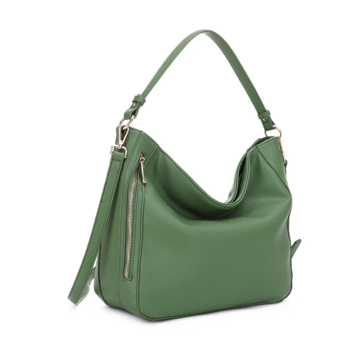 Madison Collection - Green Hobo Satchel
