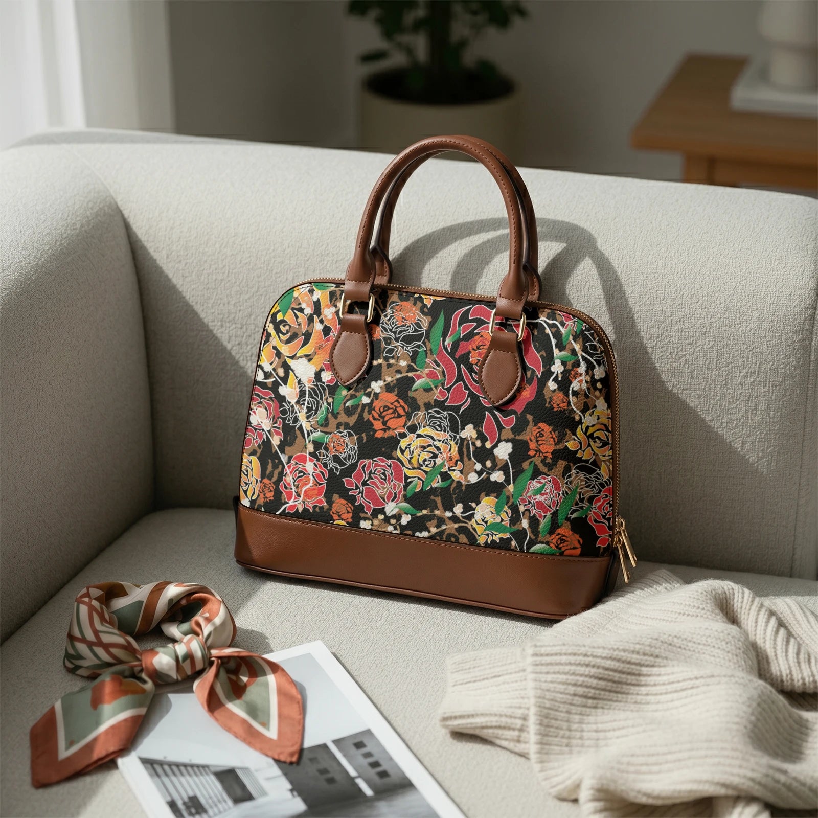 (Pre-Oder) Fall Bohemia Rouge Brandy Satchel