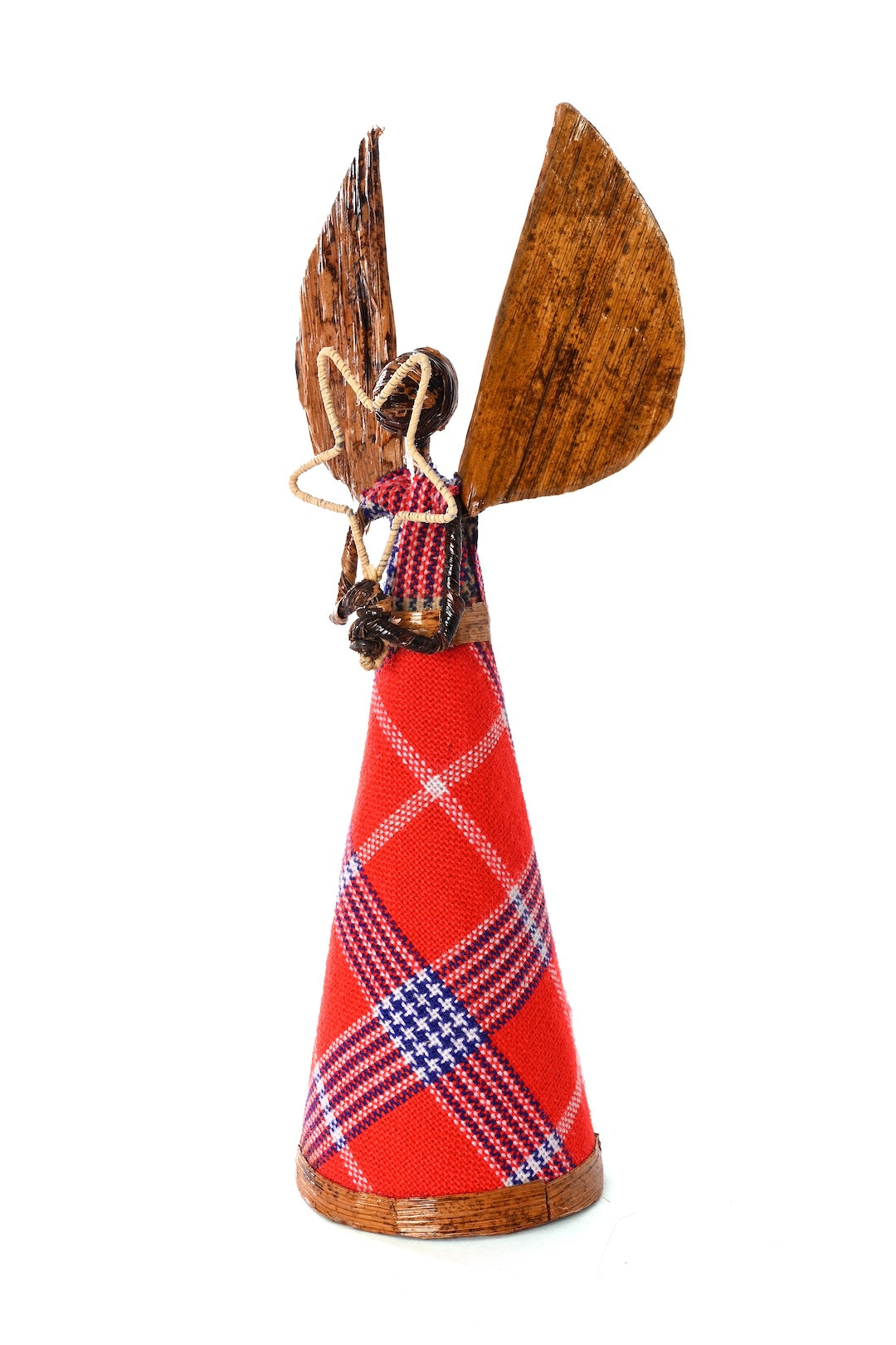Small Banana Fiber Kenyan Angel with Star