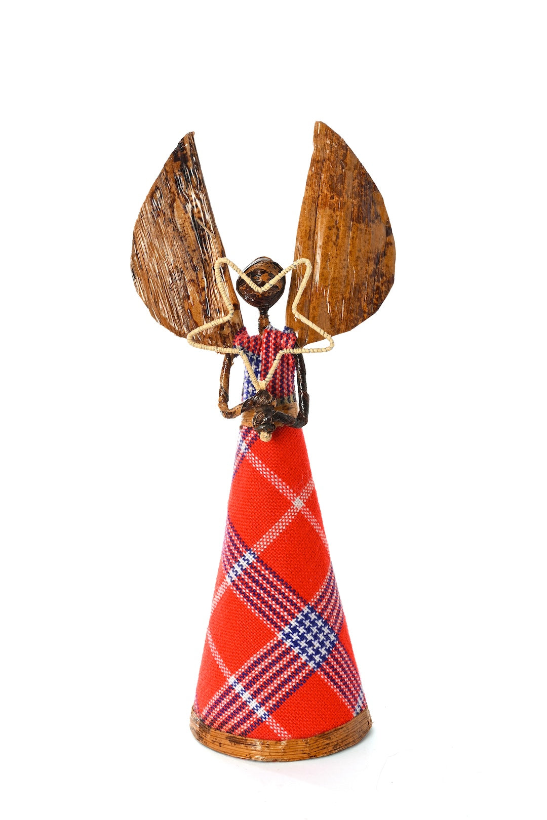 Small Banana Fiber Kenyan Angel with Star