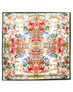 Green Multi Floral Scarf