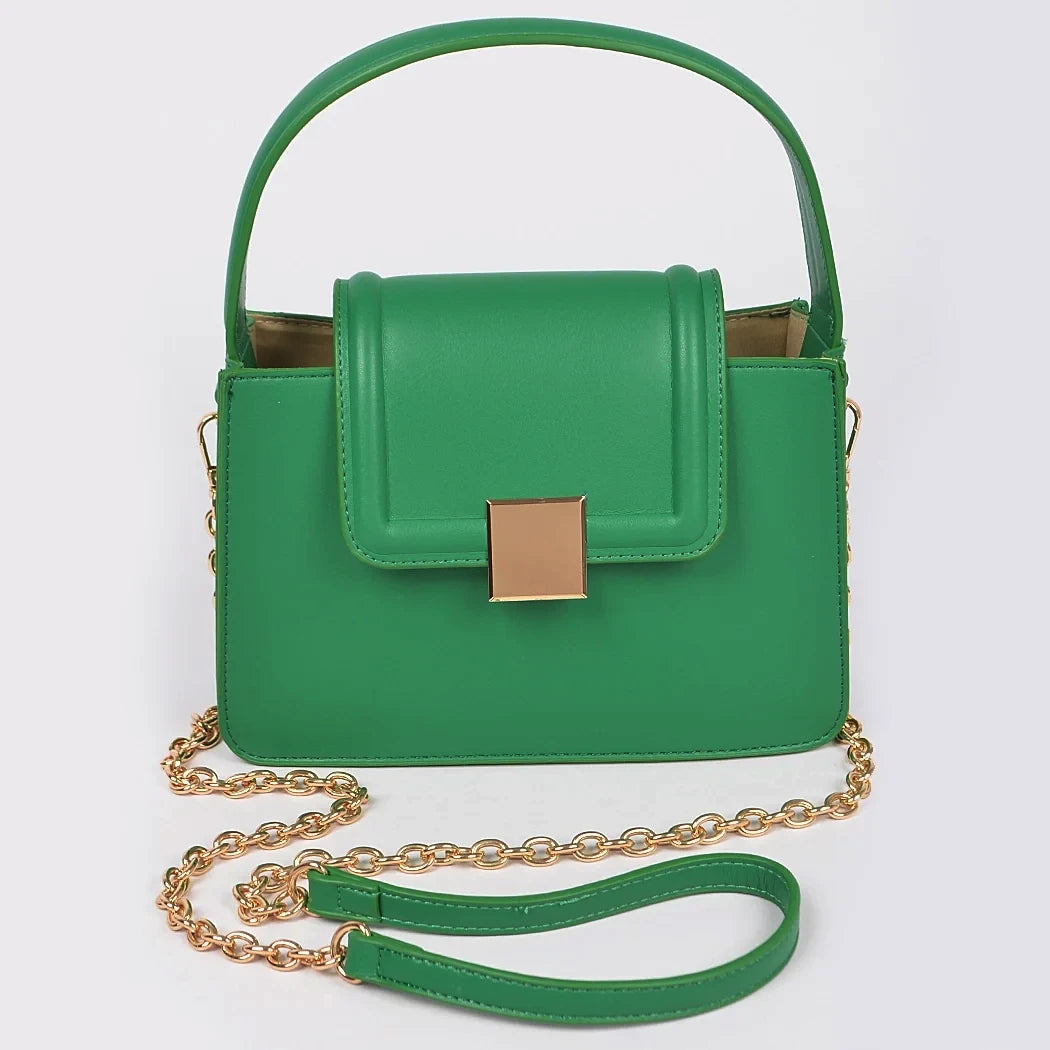 Top Handle Bucket Mini Bag (Green)