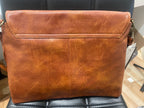Camel Faux Leather Clutch Crossbody