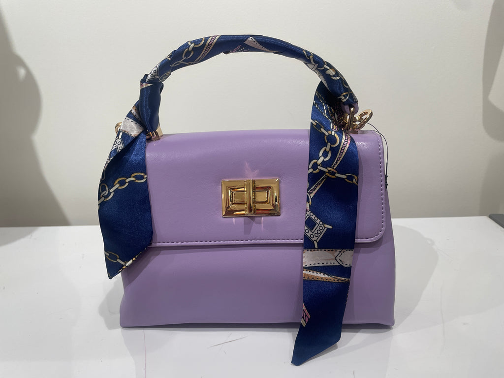 Lavendar Purple Twist Lock Mini Bag