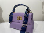 Lavendar Purple Twist Lock Mini Bag