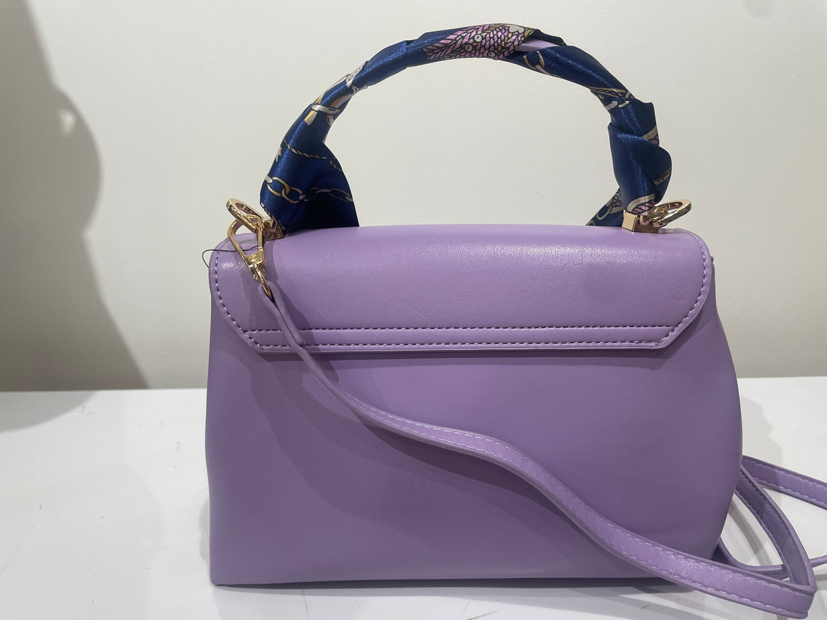 Lavendar Purple Twist Lock Mini Bag
