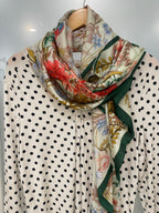 Green Multi Floral Scarf