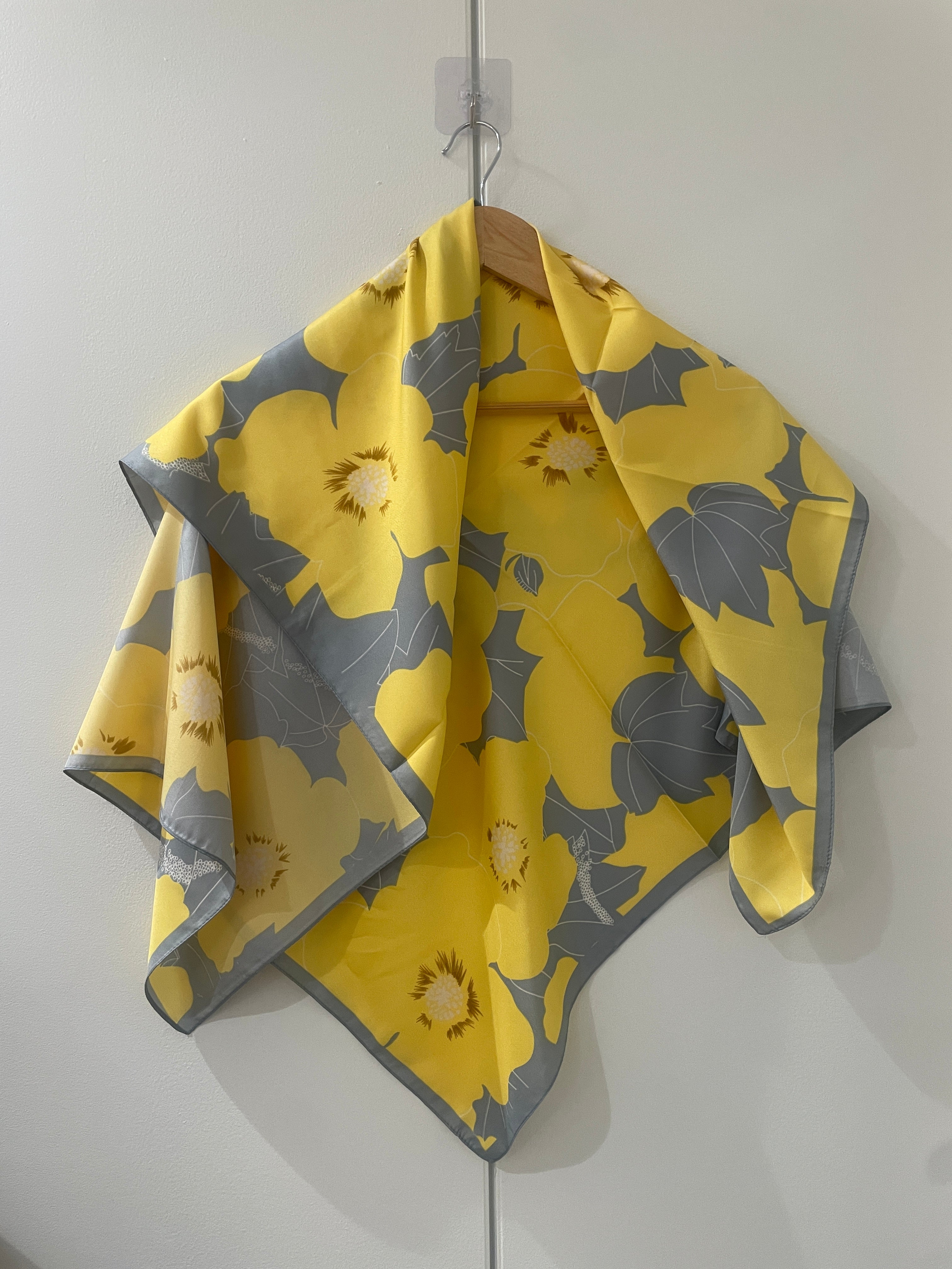 Yellow Floral Scarf