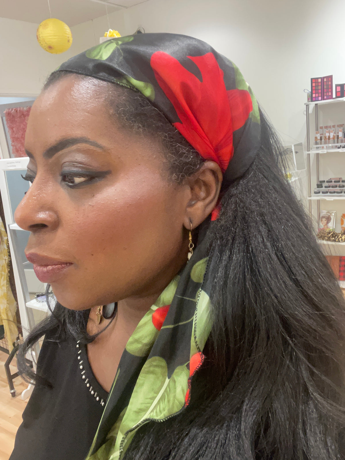 Floral Head and Belt Scarf