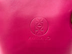 AMMA JO Laura Crossbody Bag (Made in Italy) - Fuchsia Pink and Brown