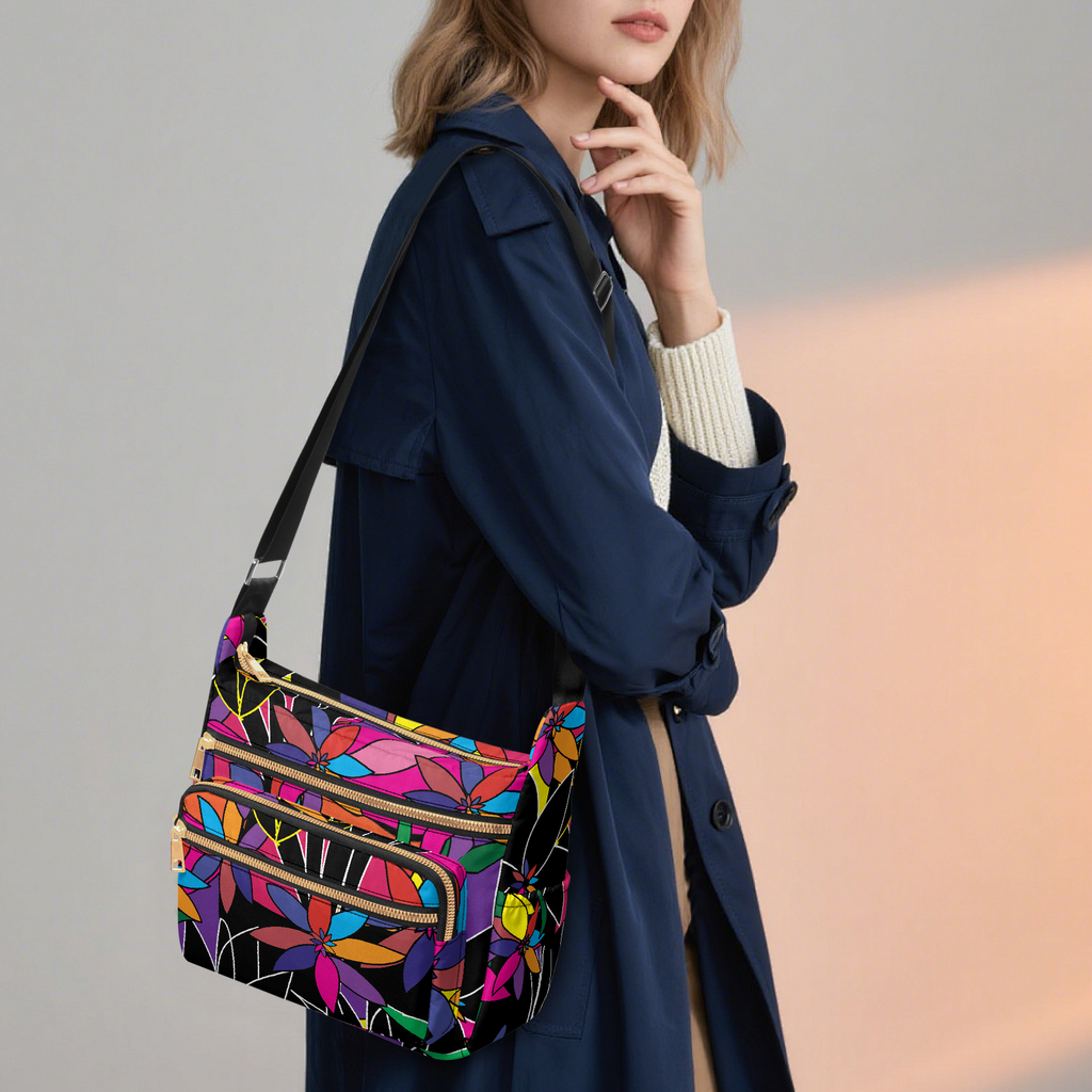 AMMA JO Nylon Crossbody - La Fleur